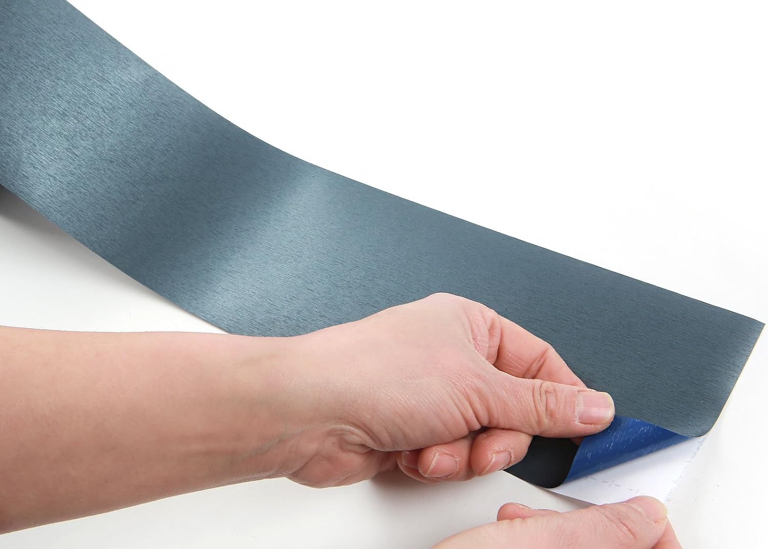 ROSEROSA Peel and Stick PVC Self-Adhesive Wallpaper Border Board Trim Moulding Sticker Hair Line (DM214B : 3.93 Inch X 16.40 Feet)