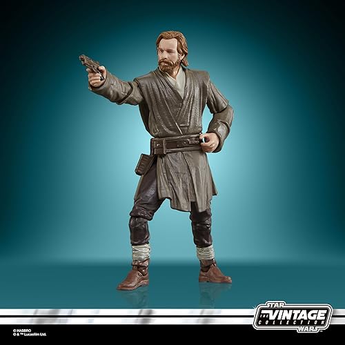 Miniatura 9 de STAR WARS The Vintage Collection Obi-Wan Kenobi (Showdown) y Darth Vader (Showdown), Obi-Wan Kenobi - Figuras de acción de 3.75 pulgadas, paquete de