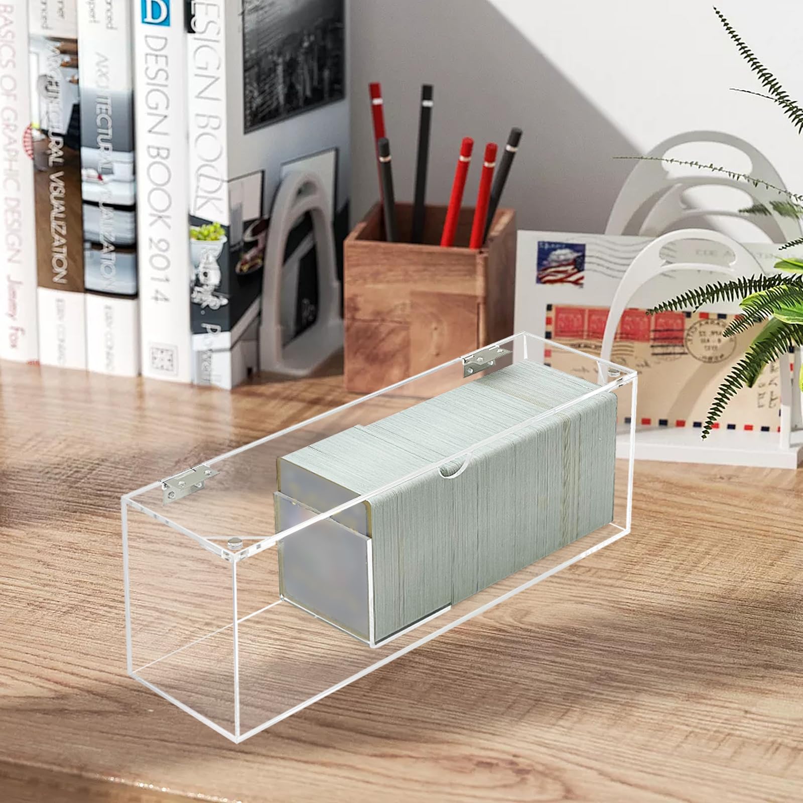 Amazon.com: Bigfety Acrylic Card Display Case, Clear Visible Trading Card  Box Fits for Sports Cards, Game Cards : Toys & Games