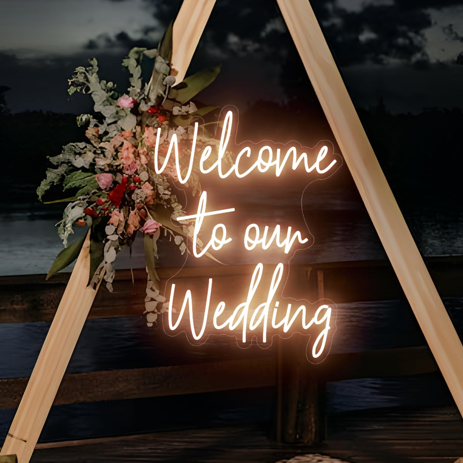 Custom Neon Sign 3 Line, Personalized Led Neon Light Signs Dimmable, Customizable Neon Name Signs for Wedding Birthday Bedroom Party Bar Shop Wall Decor