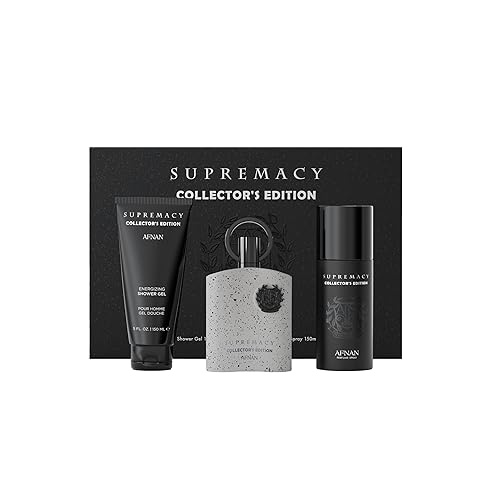 Afnan Supremacy Collector's Edition Luxury Perfume Gift Set for Men – Eau De Parfum (3.4 Oz), Deodorant (5.0 Oz), Shower Gel (5.0 Oz)