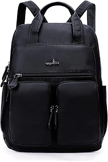 Angel Kiss Backpack Purse for Women Soft Washed Leather Multi Pocket Casual Travel Backpacks…