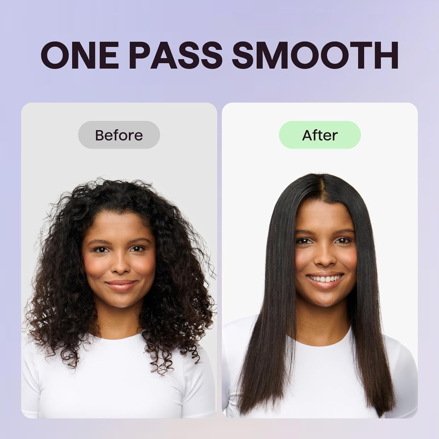 Wavytalk Steam Hair Straightener, Steam Sesh, Steam Reduces Damage, Nourishes Hair & Expedites Straightening, 1.38'' Nano Titanium Flat Iron with Detachable Comb for Silk Press Smoothing, Sakura Pink - Image 3