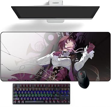 Anime Mouse pad Honkai Star Rail Kafka Anime Desk Mat Keyboard Mat Large Mouse Pads Rubber Mouse Mats, 300mm*700mm*3mm