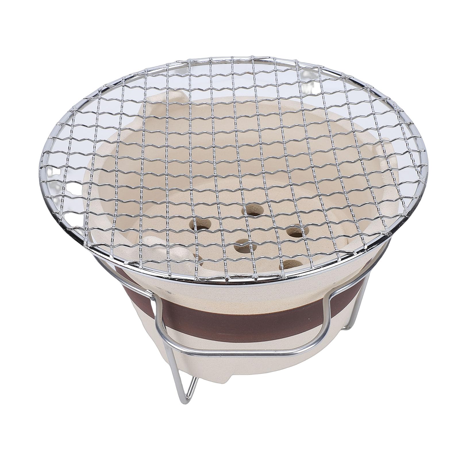 Cocoarm Ceramiczny Piec na Węgiel Drzewny z Gliny, Piec do Parzenia Herbaty i Mały Grill do Domowego Pikniku na świeżym Powietrzu