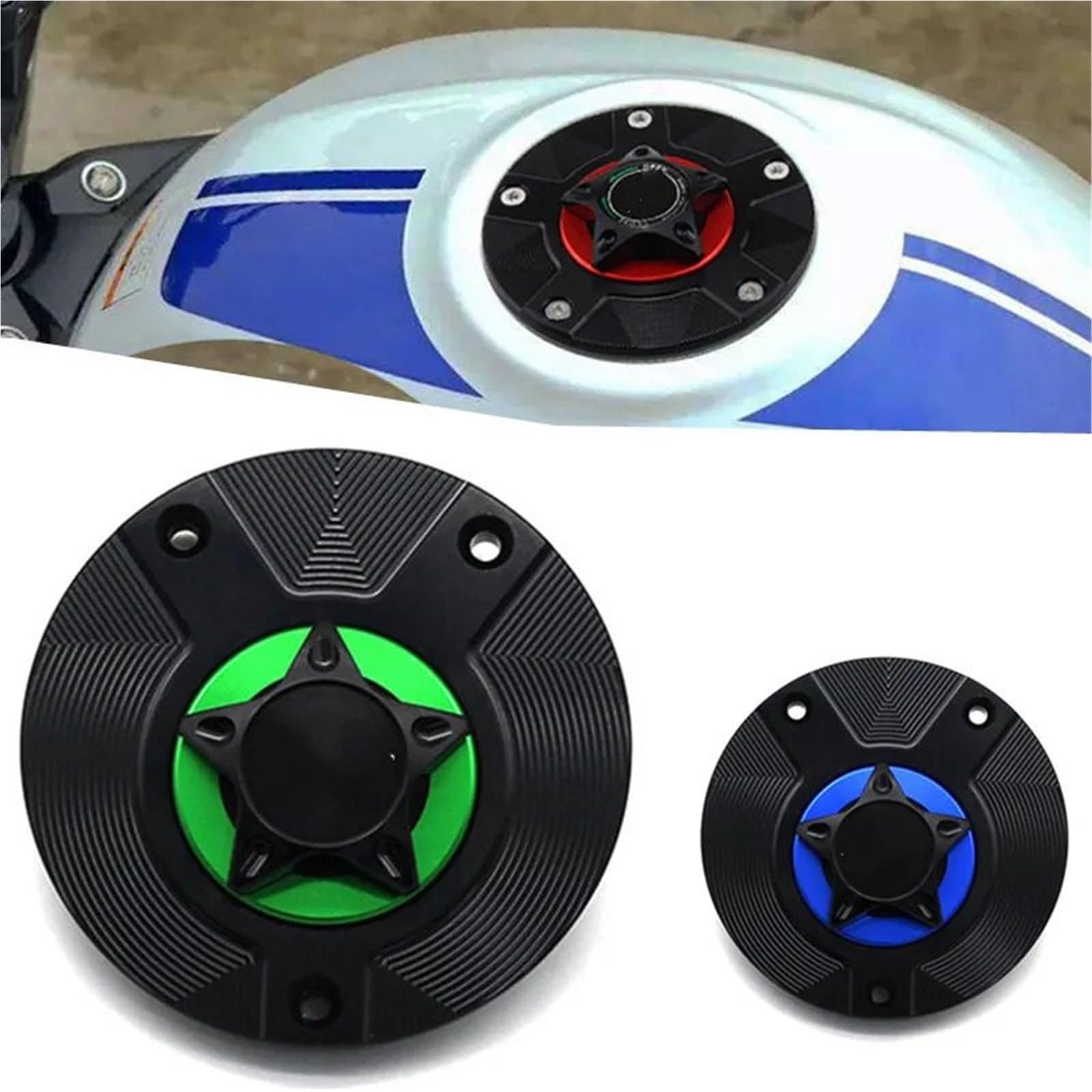 Pasuje do Kawasaki ZX-10R 2006-2016 ZX-6R ZX-636R 2007-2016 Zx10r Zx6r 636 Zx636r korek wlewu paliwa