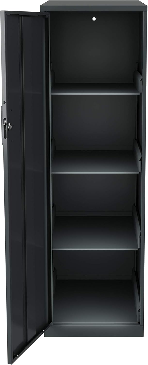 Personal Cabinet, 4 Shelf, Charcoal