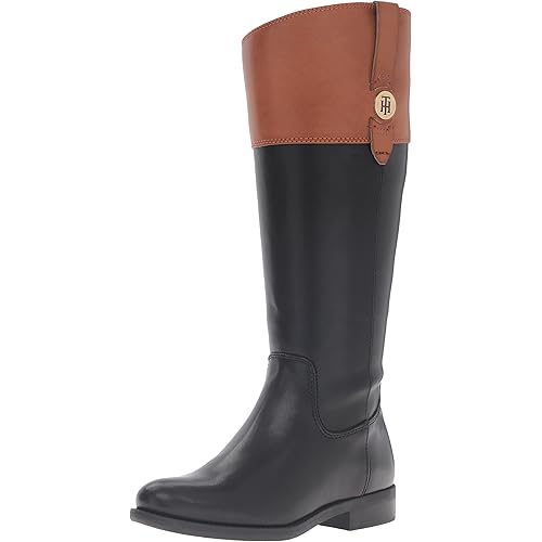 Tommy Hilfiger Women's Shano-Wc Wide Calf Classic Riding Boot