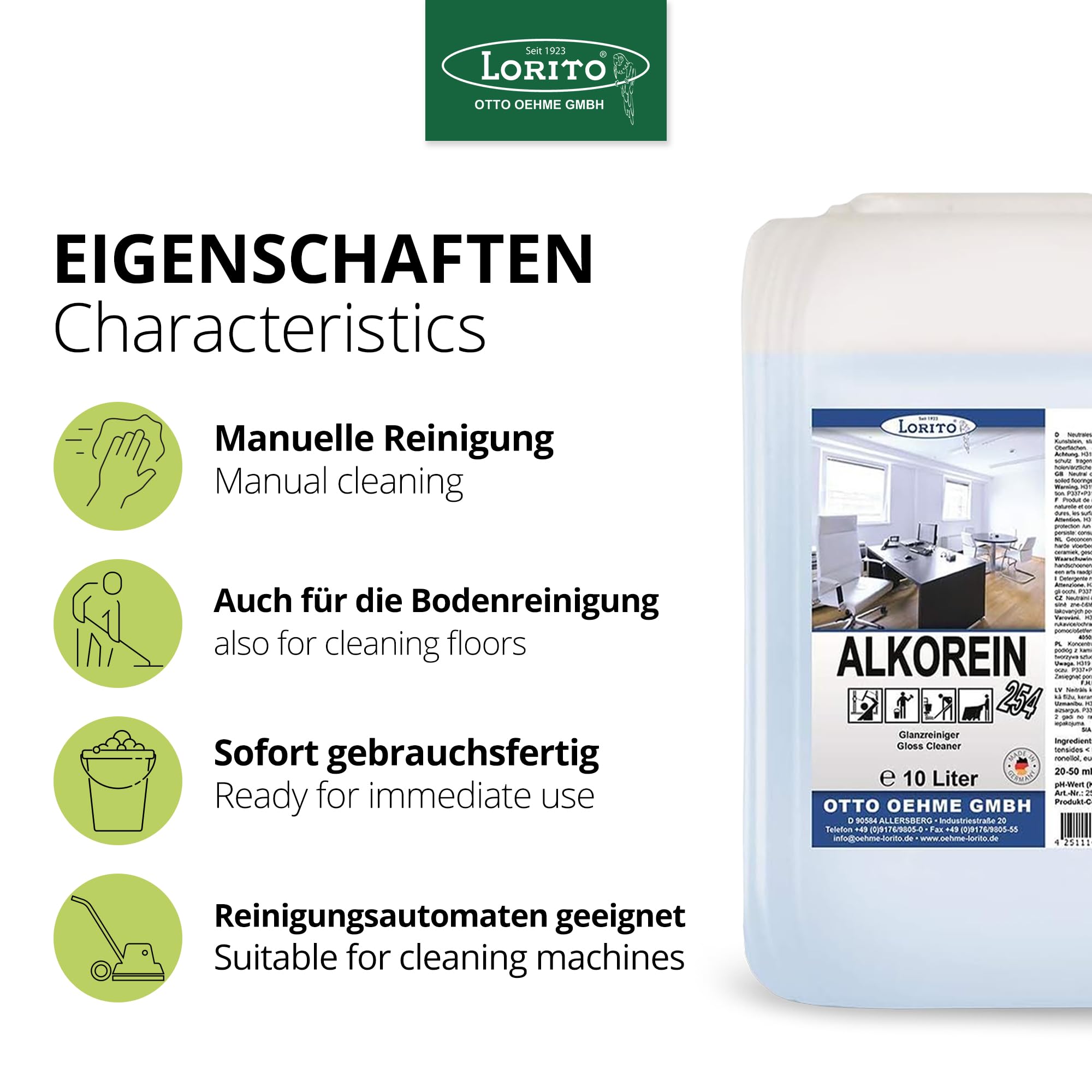Lorito Alkorein, Bodenreiniger 10L