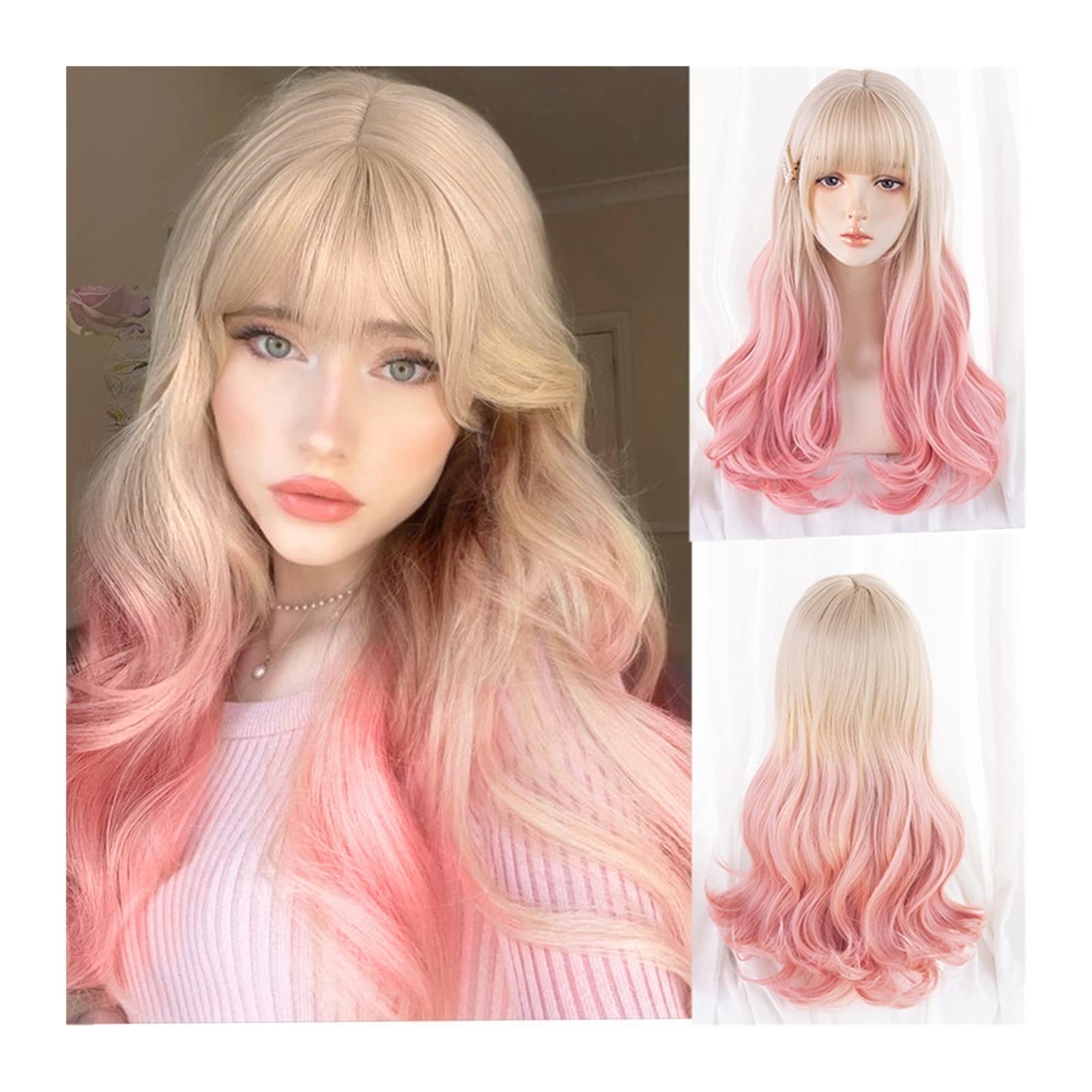 Perruques de cheveux cosplay synthétiques résistantes à la chaleur qualité supérieure