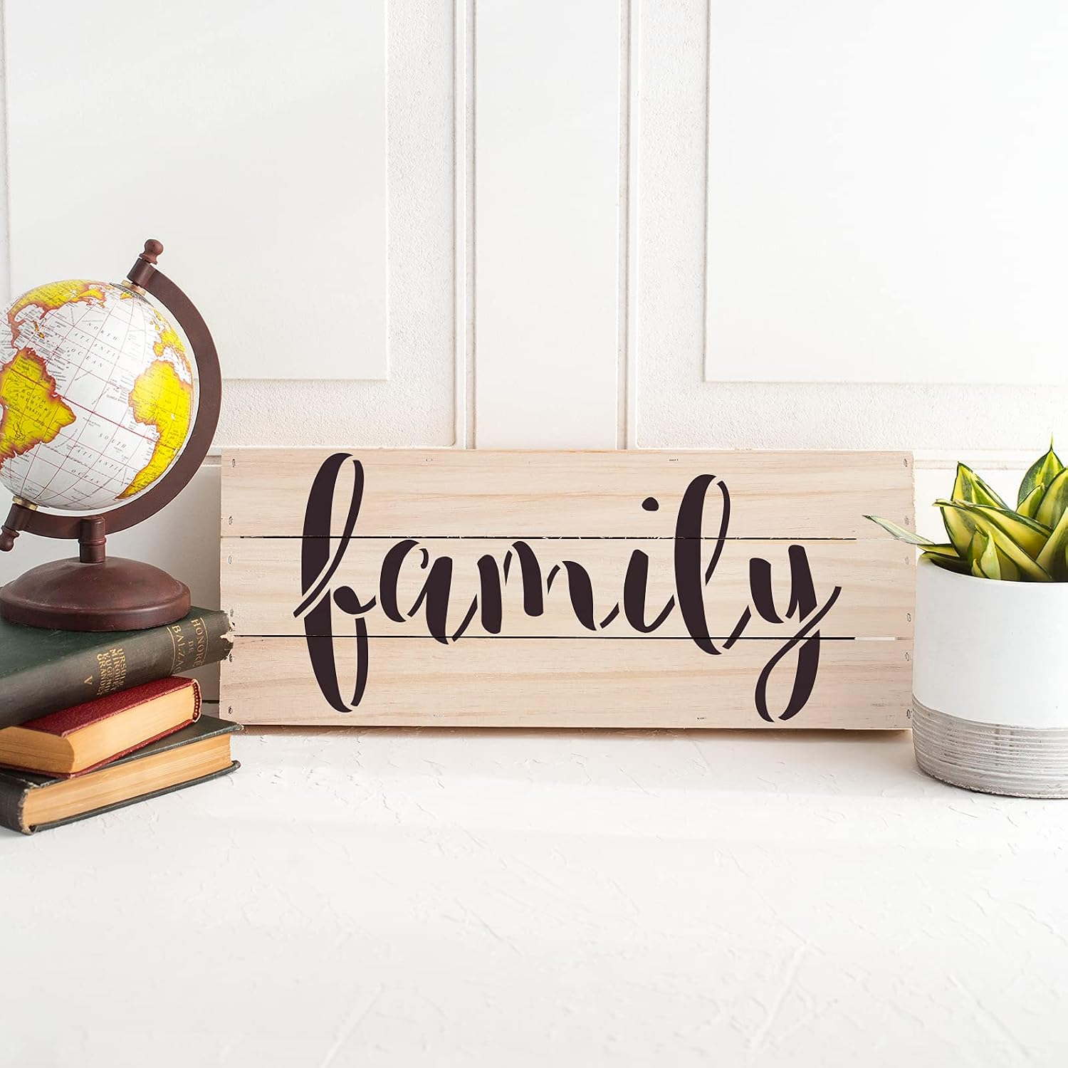 Family Stencil - Family Script Sign, Family Stencils, Family Script, Family Stencil, Family Stencil DIY