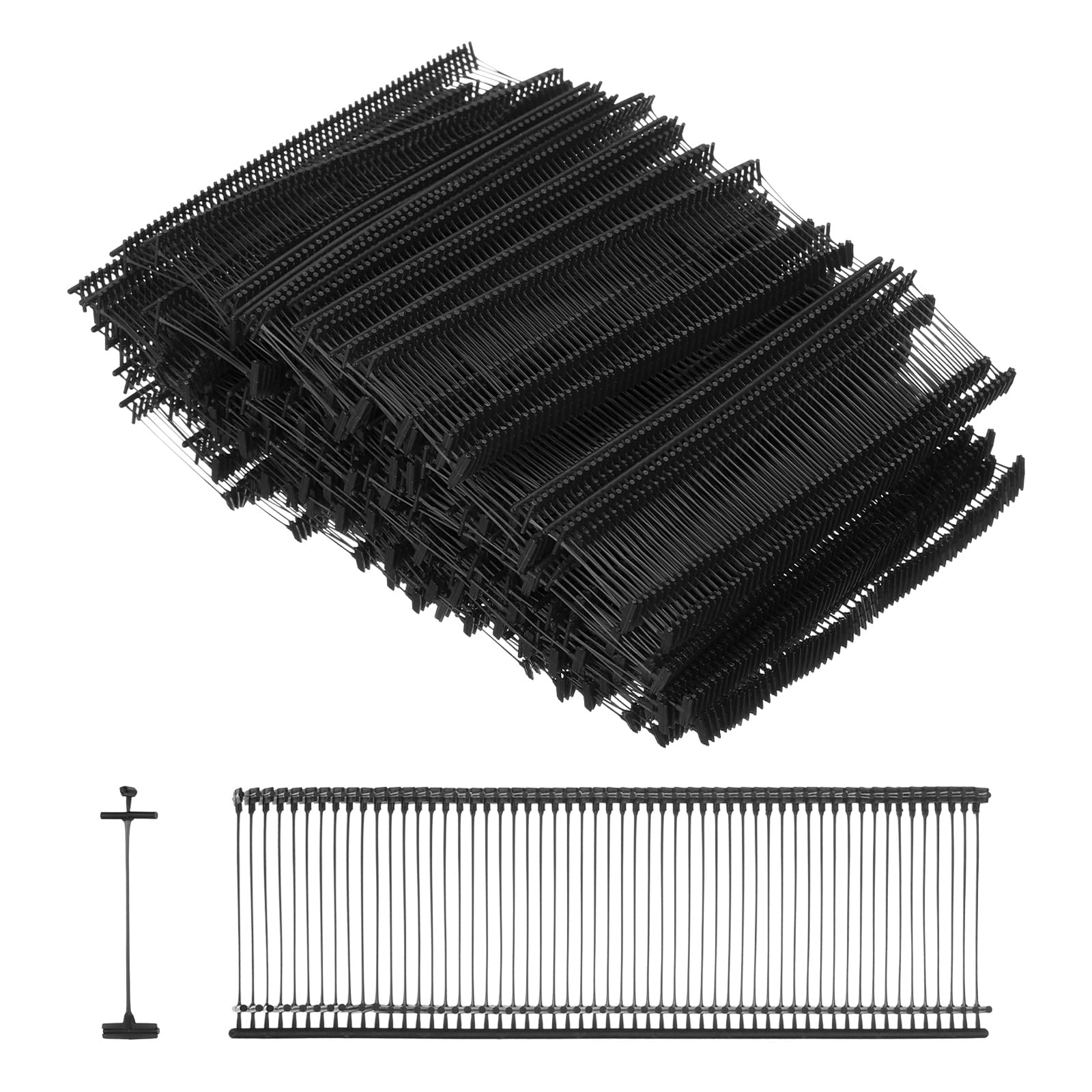 sourcing map 5000Pcs Standard Tagging Barb Fasteners, 25mm/0.98 Inch Tagging Gun Fasteners PP Plastic Tag Barbs Pins Attachments for Clothing Price Tag Label Garment Retail, Black