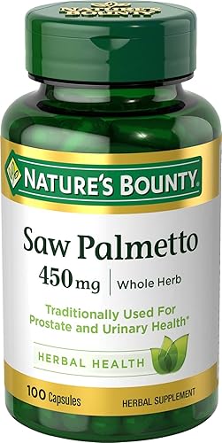 Pastillas Nature's Bounty de palma enana americana, 0.01 oz, 074312441912, 1, 1