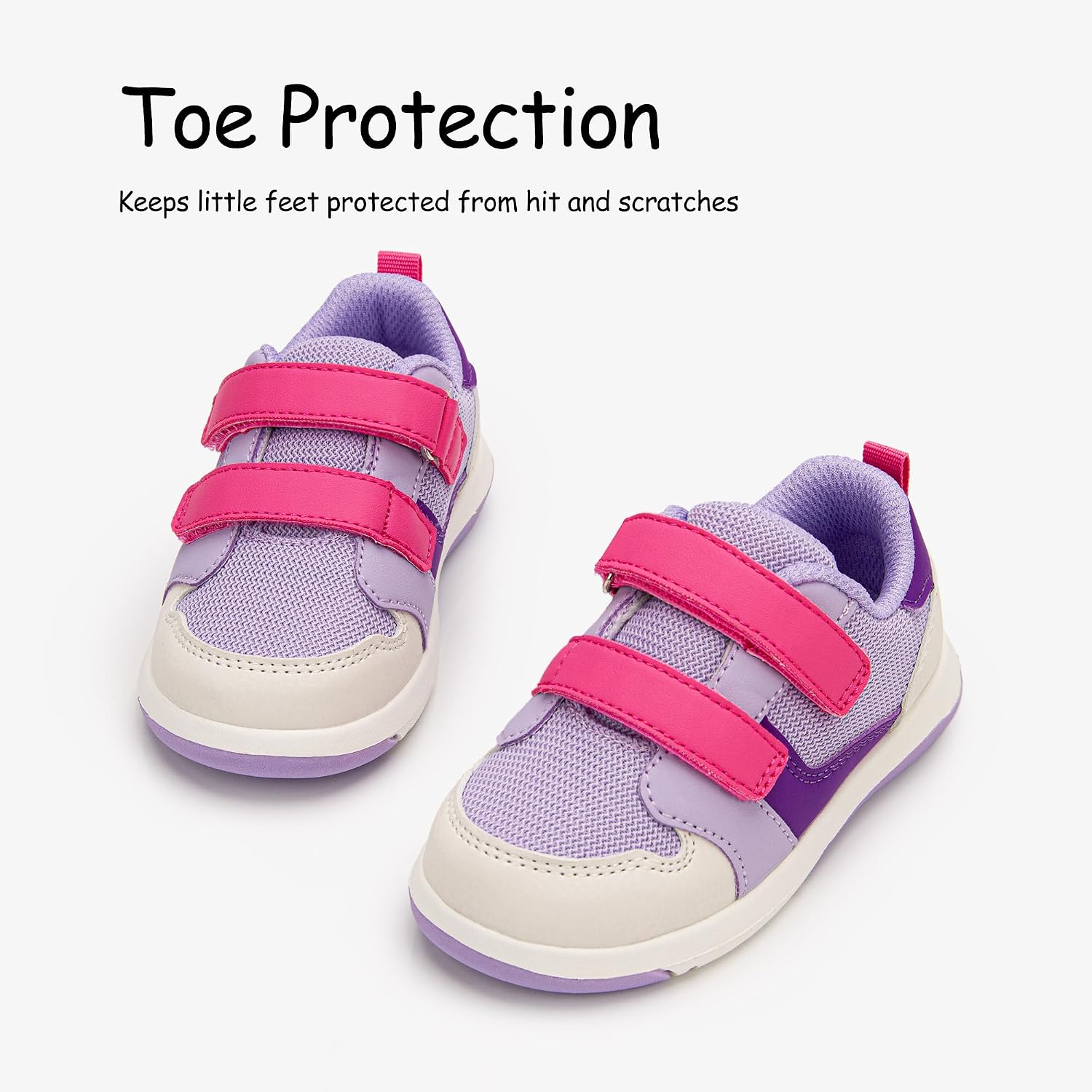 SKYWHEEL Toddler Boys Girls Tennis Shoes Kids Slip On Barefoot Shoes Wide Casual Walking Running Sneakers for Little Kids