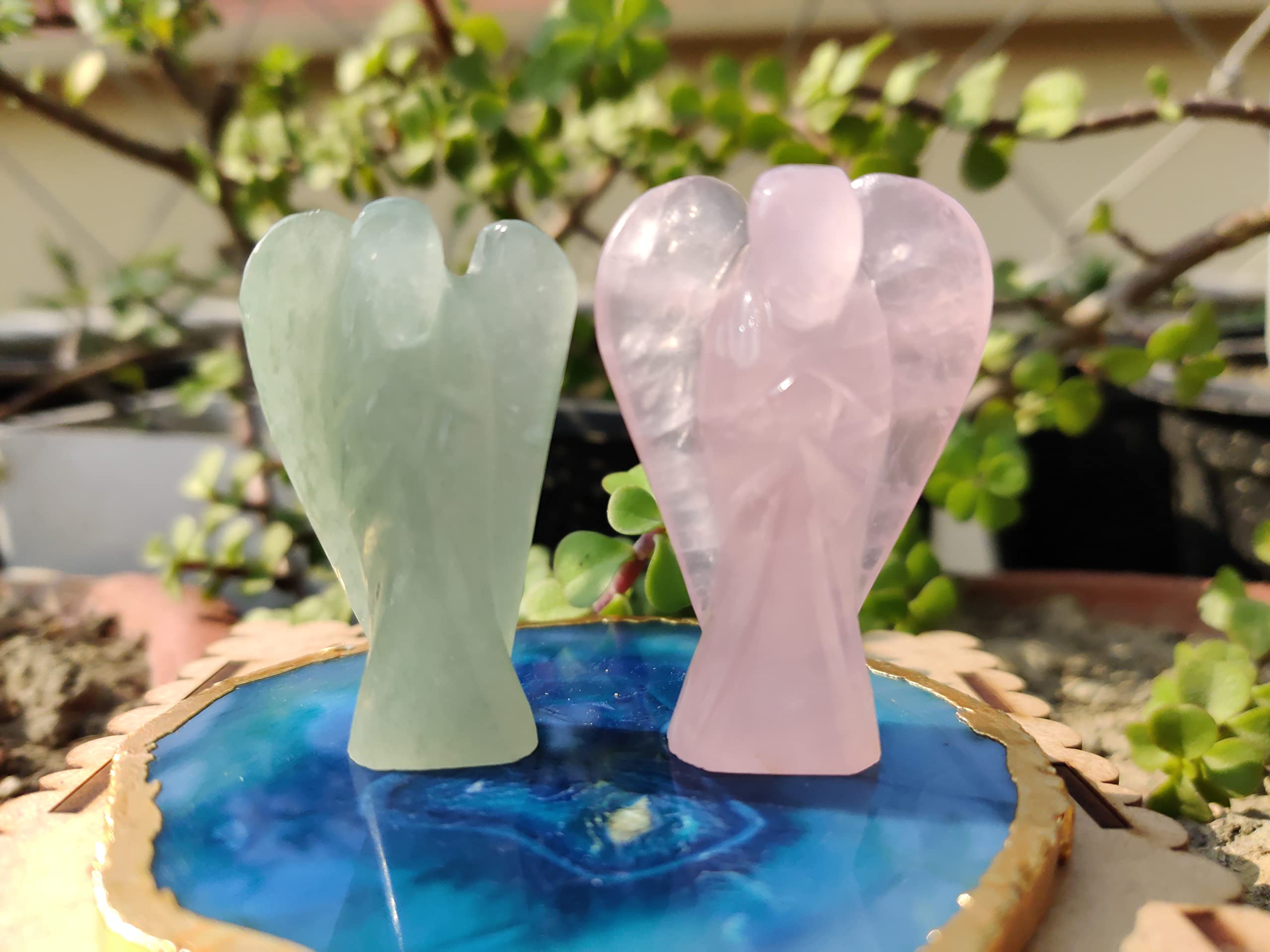 Wonder Care Lot de 2 figurines d'ange gardien de poche avec
