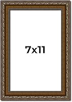 Vista 173 de Marco de fotos completo de madera dorada envejecida de 16 x 20 pulgadas con plexiglás acrílico UV, parte trasera de tablero de espuma y accesorios