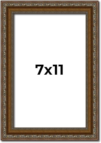 Miniatura 173 de Marco de fotos completo de madera dorada envejecida de 16 x 20 pulgadas con plexiglás acrílico UV, parte trasera de tablero de espuma y accesorios