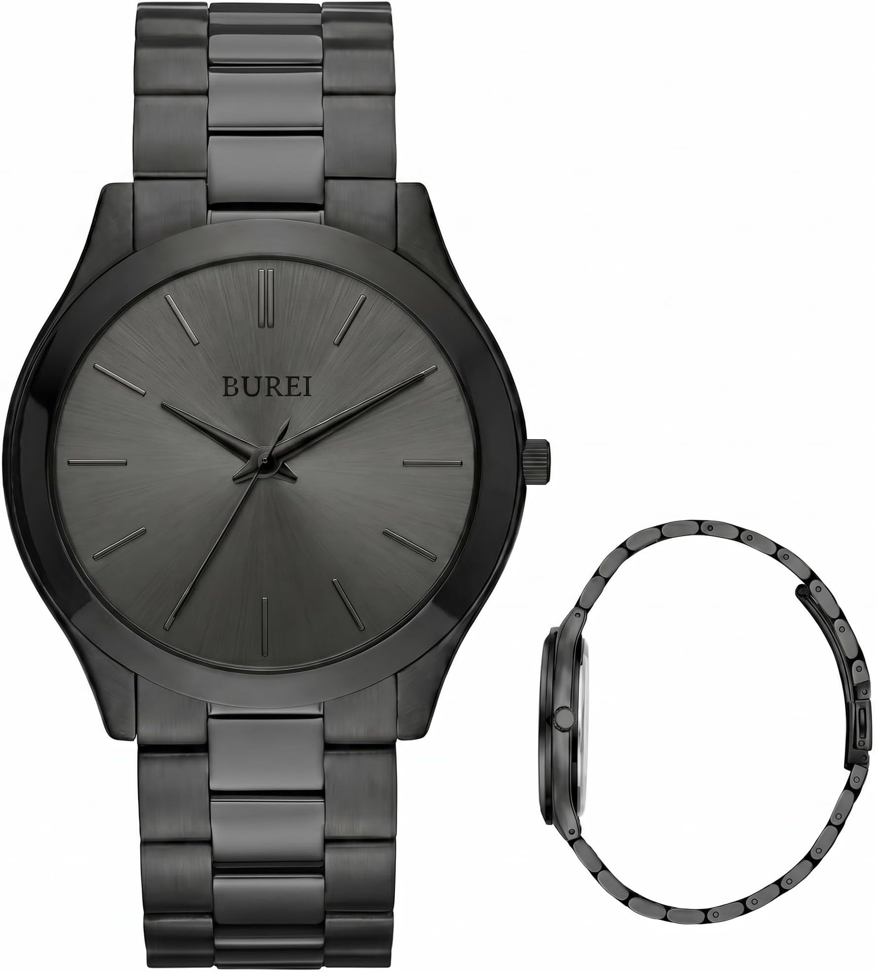 Men's Wrist Watch, Analog Stainless Steel Dress Waterproof Quartz Watch for Men with Japanese Movement,Refined Gifts for Men, Boyfriend, Husband, Dad