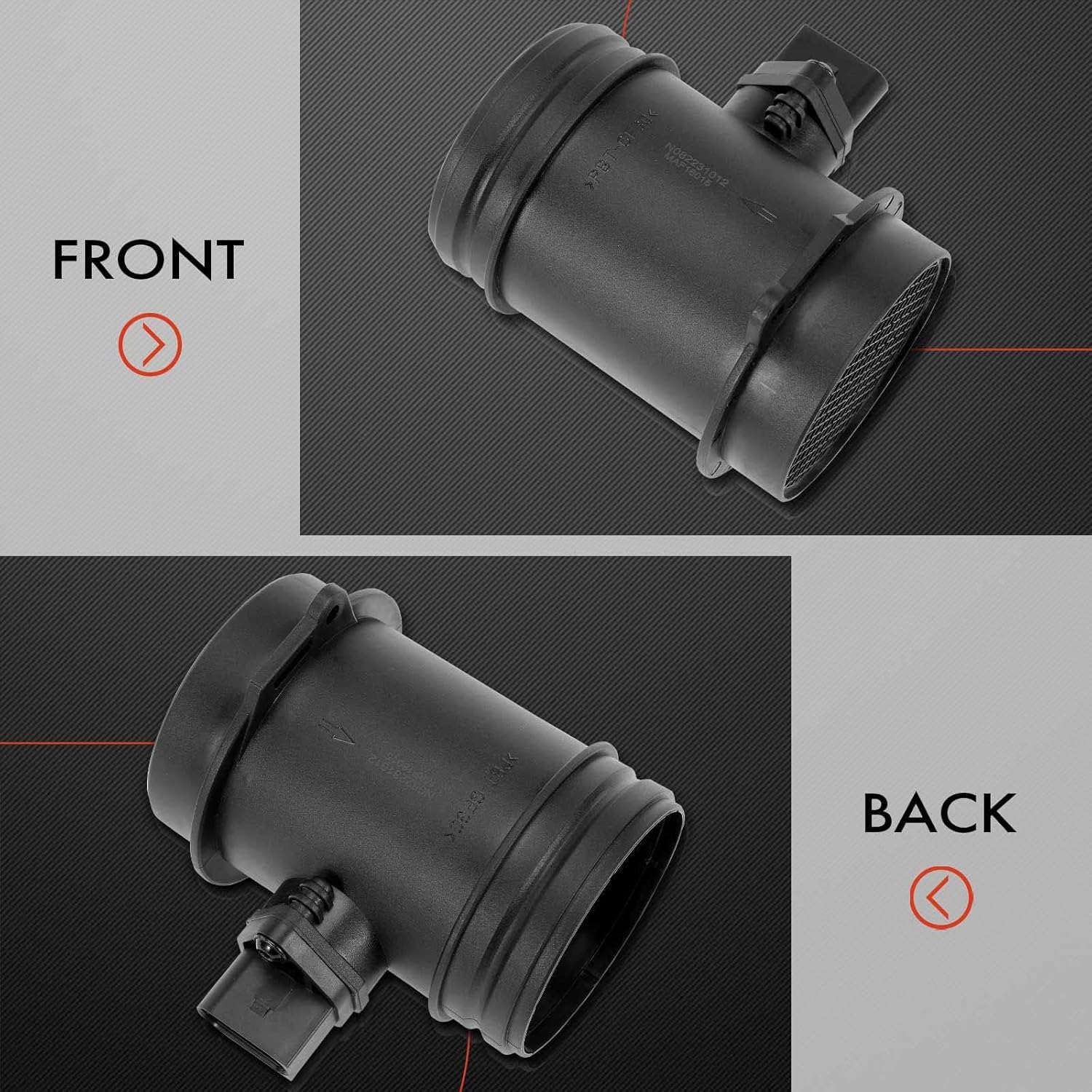 A-Premium Mass Air Flow Sensor Meter [5-Pins] Compatible with Audi A6 Quattro 2000-2001, A8 Quattro 2000-2002, V8 4.2L, Replace for# 077133471G, 077133471GX