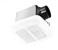 Bathroom Exhaust Fan with Light, 80 CFM 0.8 Sone, 4 Inch Duct, 1000lm Dimmable 5CCT LED Light with Night Light, Easy to Install, No Attic Access Ceiling Mounted, White, ETL Certified