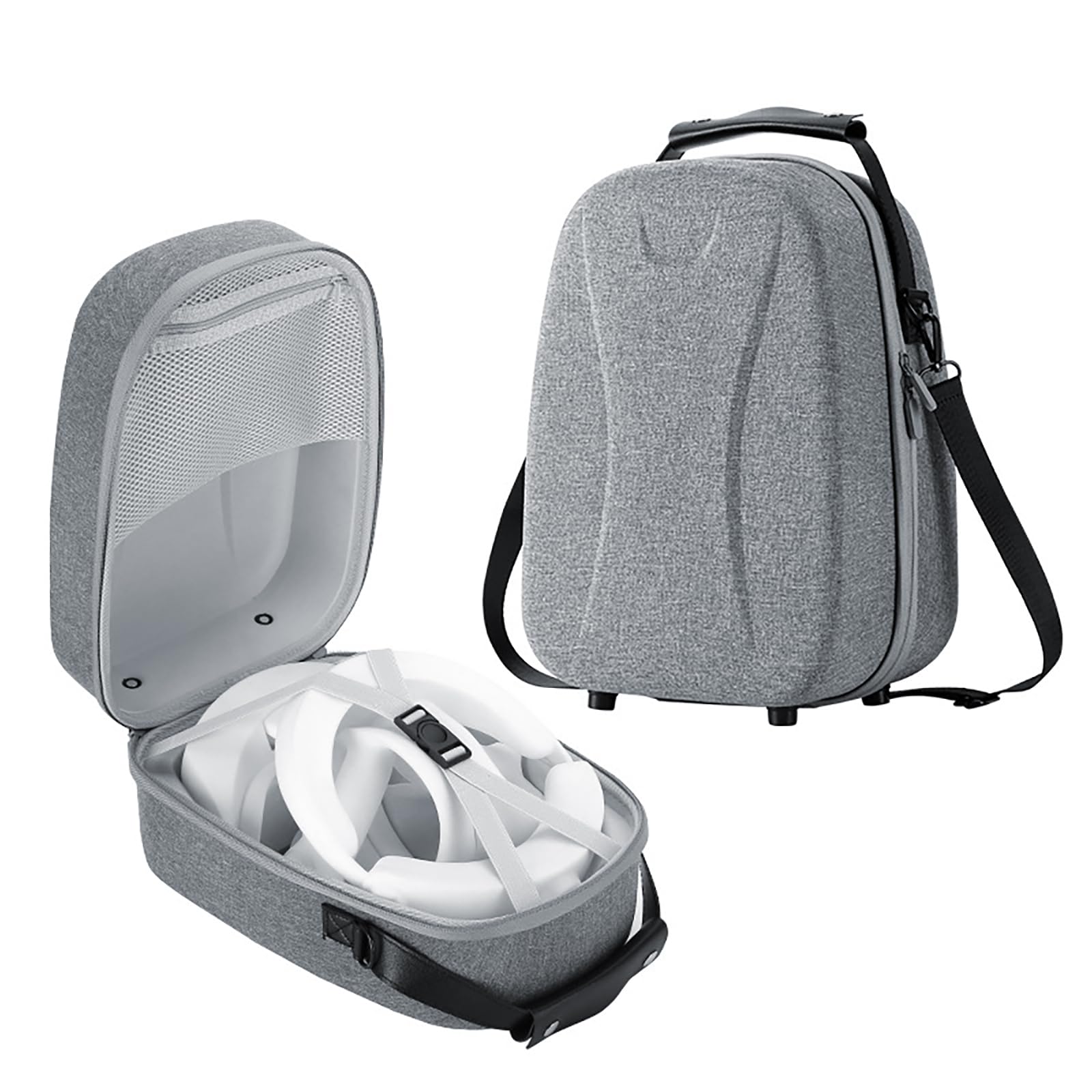 AceGamer Carrying Case For PSVR2 Lightweight Travel Storage for PlayStation VR2 Headset Controllers Accessories Custom Fit Odor-Free Scratch-Resistant