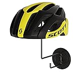 Wallniture Giro Helmet Holder Wall Mount, Bike Helmet Rack, Hooks for Hanging Motorcycle Accessories Metal, Black