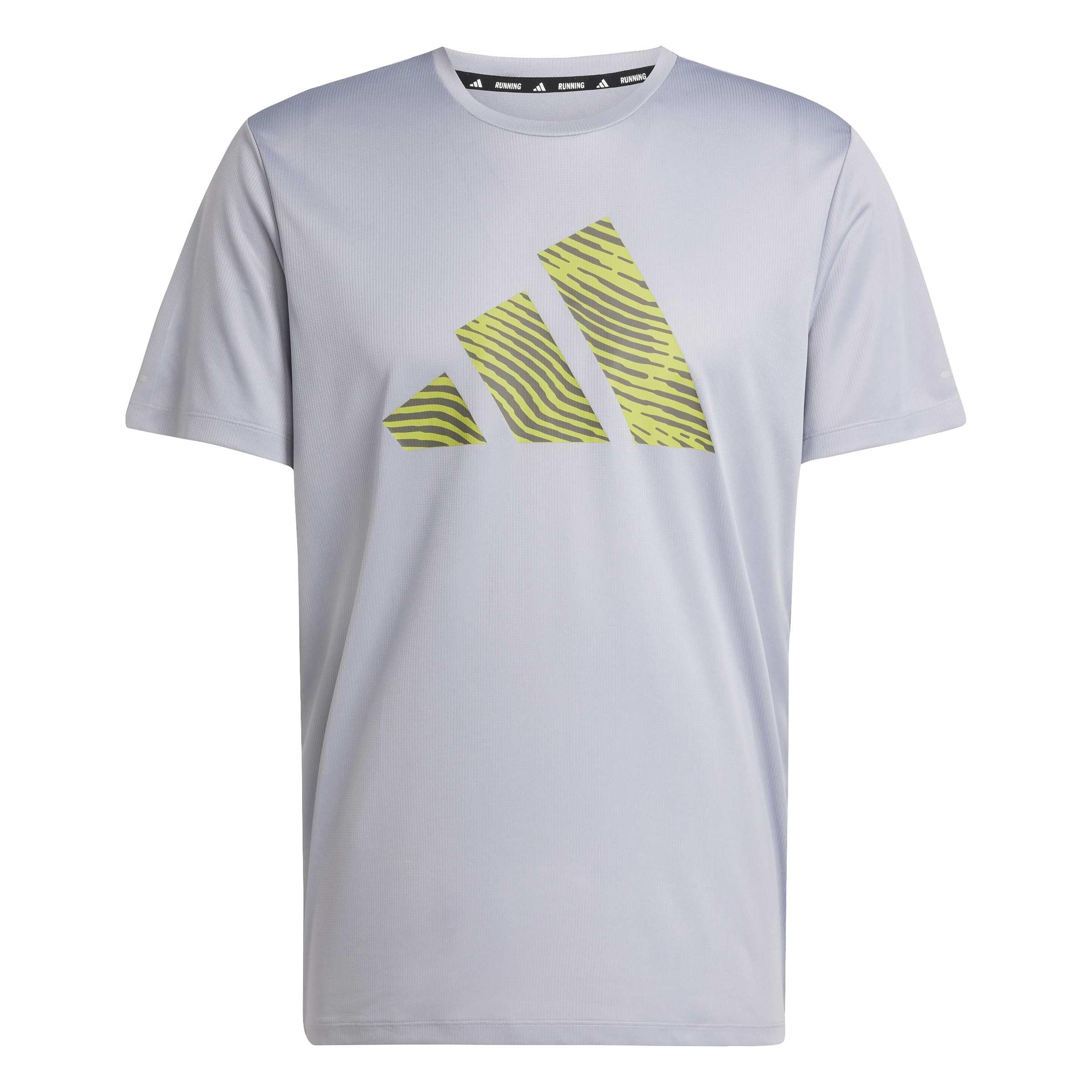 adidas Men's adi365 Running Essentials Brand Love Tee, Halo Silver, L