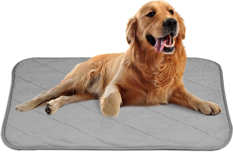 Tapete térmico autoaquecível para cães e gatos NWK, cinza Misty Gray, tamanho Grande