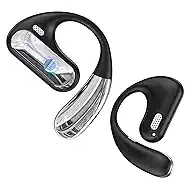 Boytond Open Ear Earbuds, Wireless Ear Buds,Earhook Earbuds with 40H Playtime,IPX7 Waterproof Sports Bluetooth Earphones,Bluetooth V5.3 Ultra Comfort Open Ear Headphones Wireless,Clear Calls