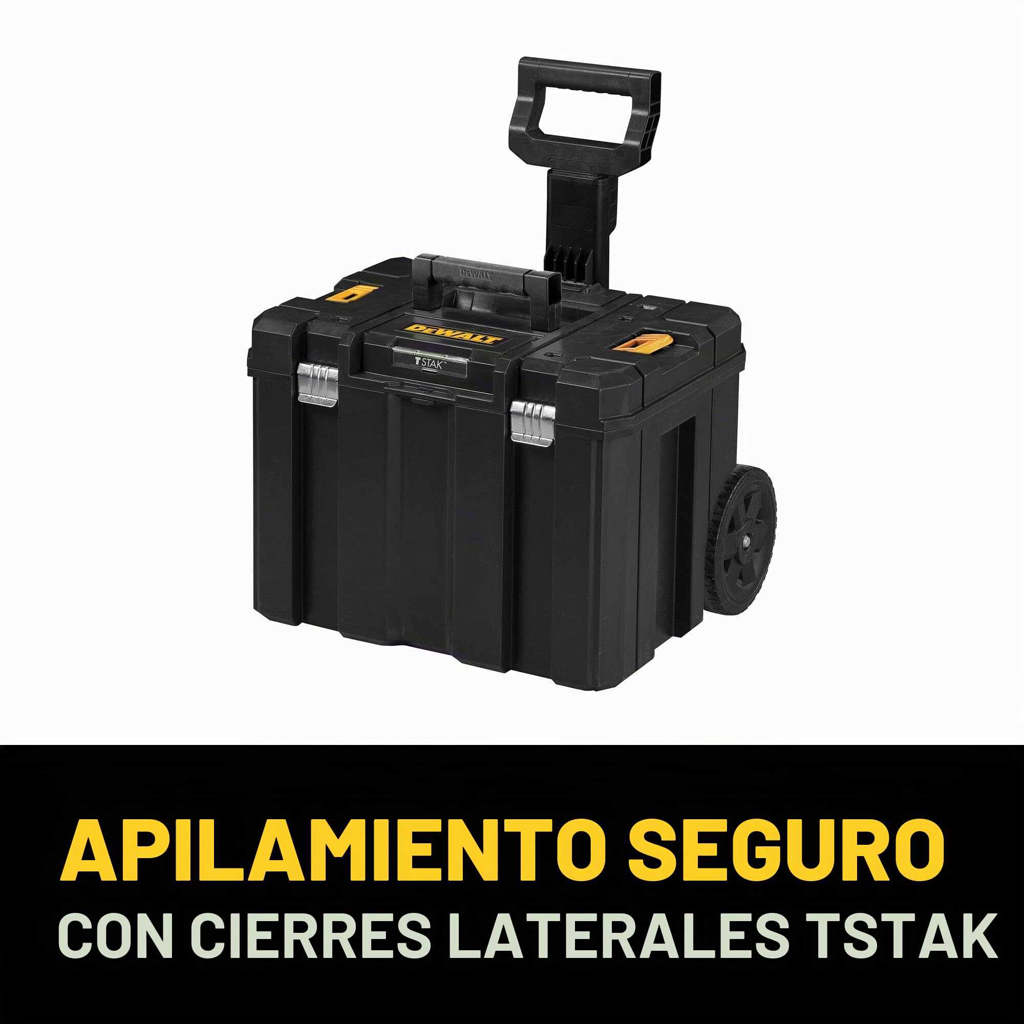 DEWALT Caja de herramientas con ruedas, TSTAK, caja profunda con ruedas (DWST17820)