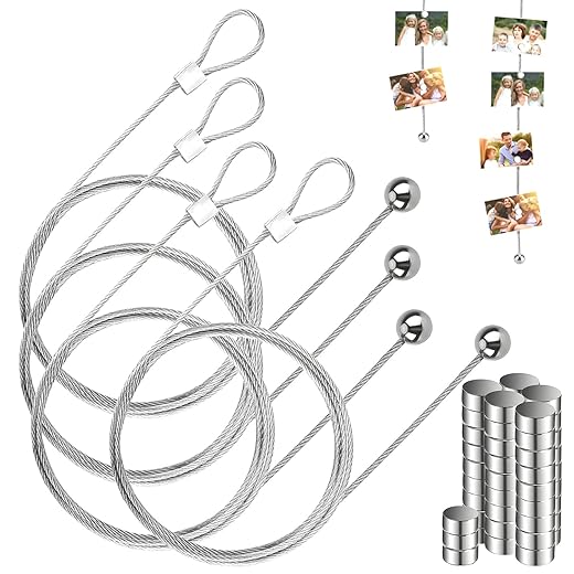 SANOU Photo Rope Photo Cable 4 Pieces – 200 cm x 1.5 mm
