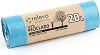 Relevo 20L Bin Bags – Small Bin Bags made of 30 µm Micron thick 100% recycled plastic. Contains 15 Sanitary Disposal Bags