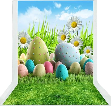 Andoer Theme De Paques Fond De Photographie œufs Lapin Fleurs Patisserie Bebe Enfant Bache De Fond De Photo Pour Photo Studio Amazon Fr High Tech