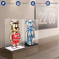 Vista 3 de DuvinDD Vitrina de acrílico para grandes coleccionables, caja transparente de 29 pulgadas de alto para muñeca Bearbrick 1000% Lego 10341 a prueba