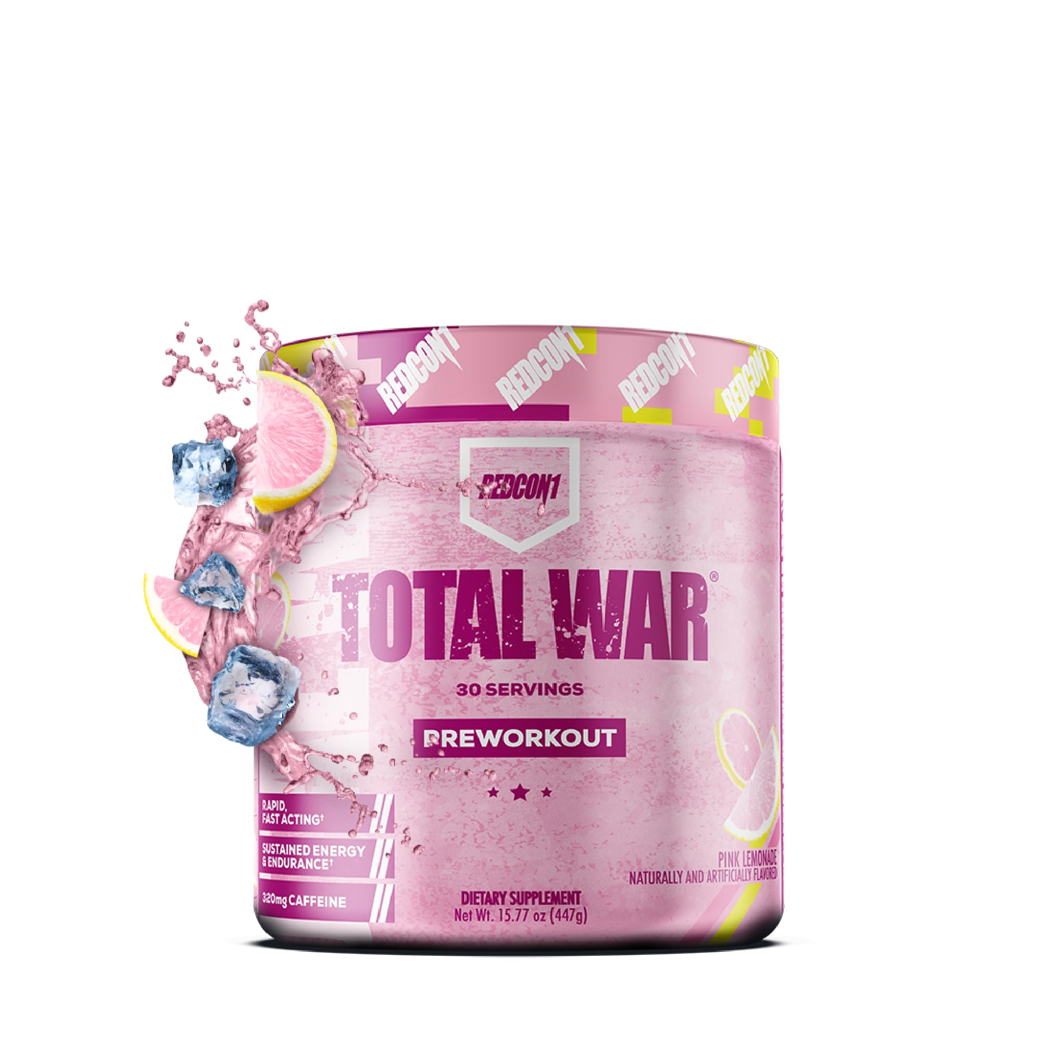 REDCON1 Total War Pre Workout Powder | Blue Lemonade | 320mg Caffeine + Citrulline Malate + Beta Alanine (30 Servings) — Amazon image 21