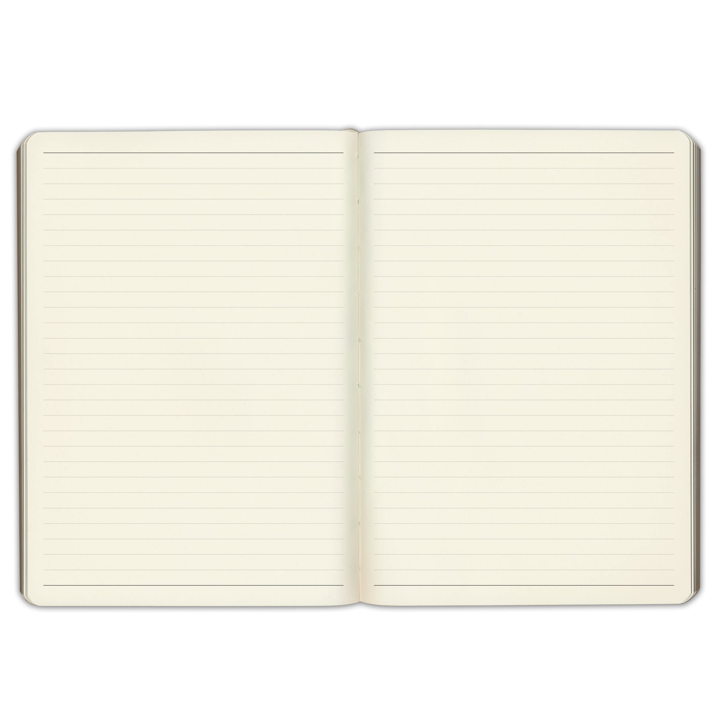 Gallery Leather Schreibtisch-Tagebuch, liniert, 20,3 x 14 cm (Acadia Plum)