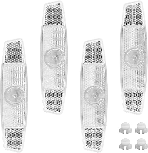 Miniatura 8 de Advertencia de seguridad nocturna de bicicleta, reflectores de bicicleta, luces de radios de carretera
