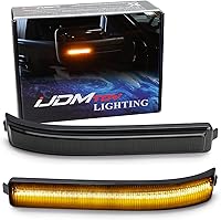 Vista 1 de iJDMTOY Luces de marcador de espejo lateral LED ámbar con lente ahumada, compatibles con Ford F150 2009-14 y SVT Raptor 2010-14, reemplaza