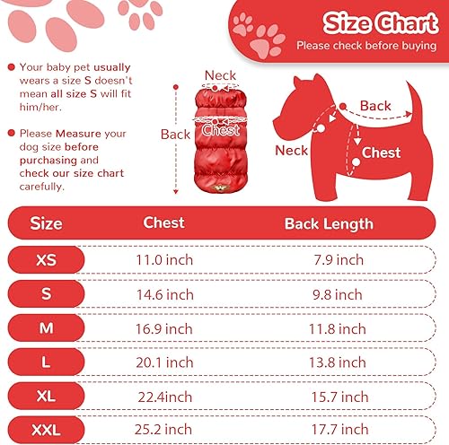 Miniatura 5 de Chaqueta cálida de invierno para perros pequeños y medianos, gatos, abrigos para clima frío, con arnés acolchado, chaleco de forro polar para perro,