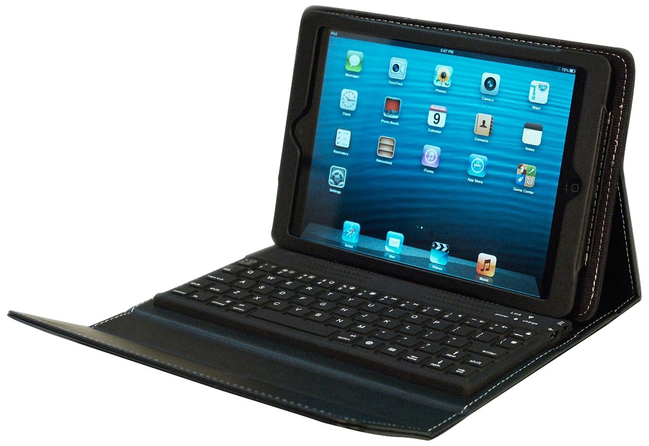 Kyasi Wireless Executive Bluetooth Keyboard Folio Case for Apple iPad