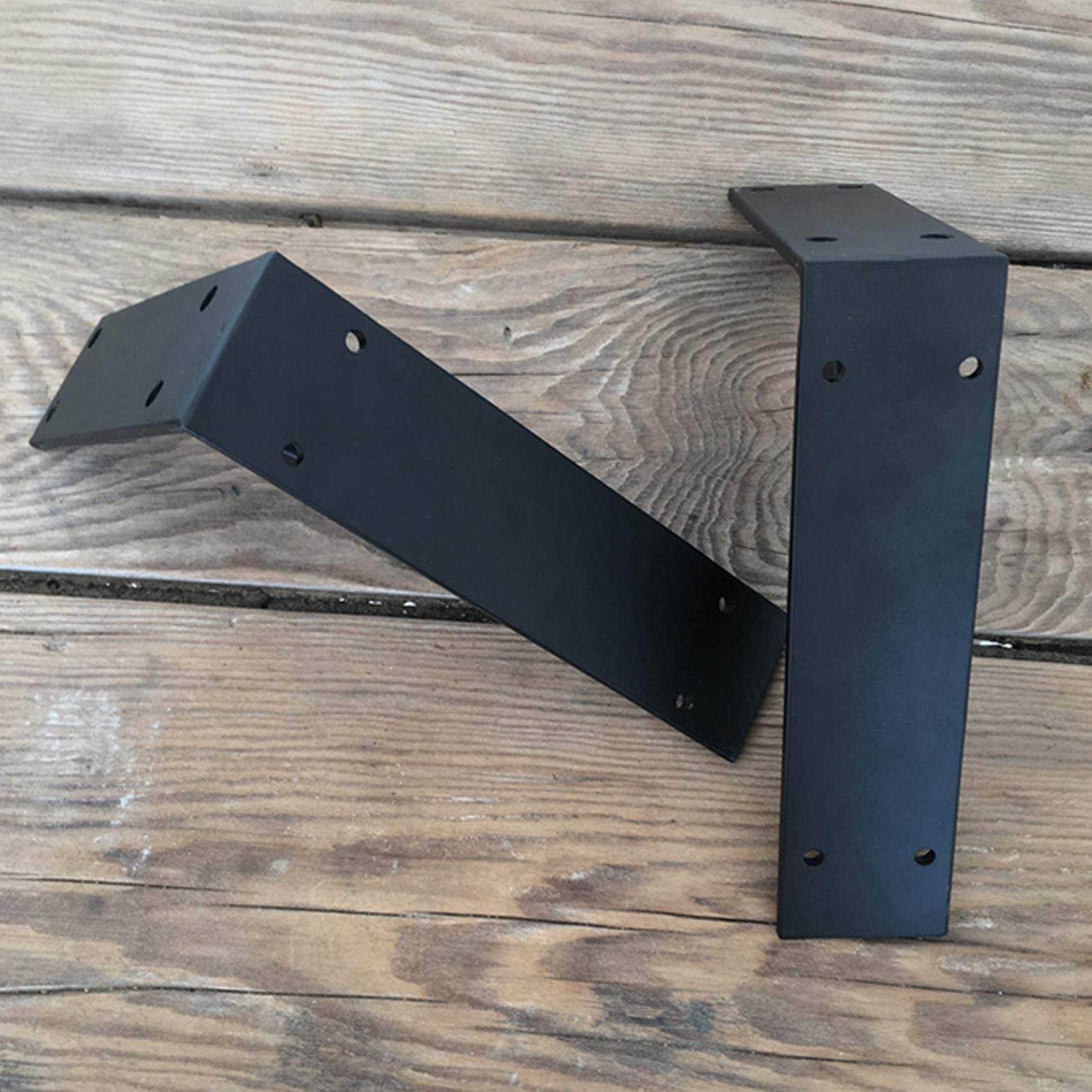 Schwerlast-Konsole,Regalträger,Metall Wandwinkel Winkelkonsole,Regalhalter Eisen Massiv,Schwimmendes Regalwinkel,Regalhalterung für die Wandmontage,Tragkraft 300 kg,Schwarz,2 Stück(30x20cm)