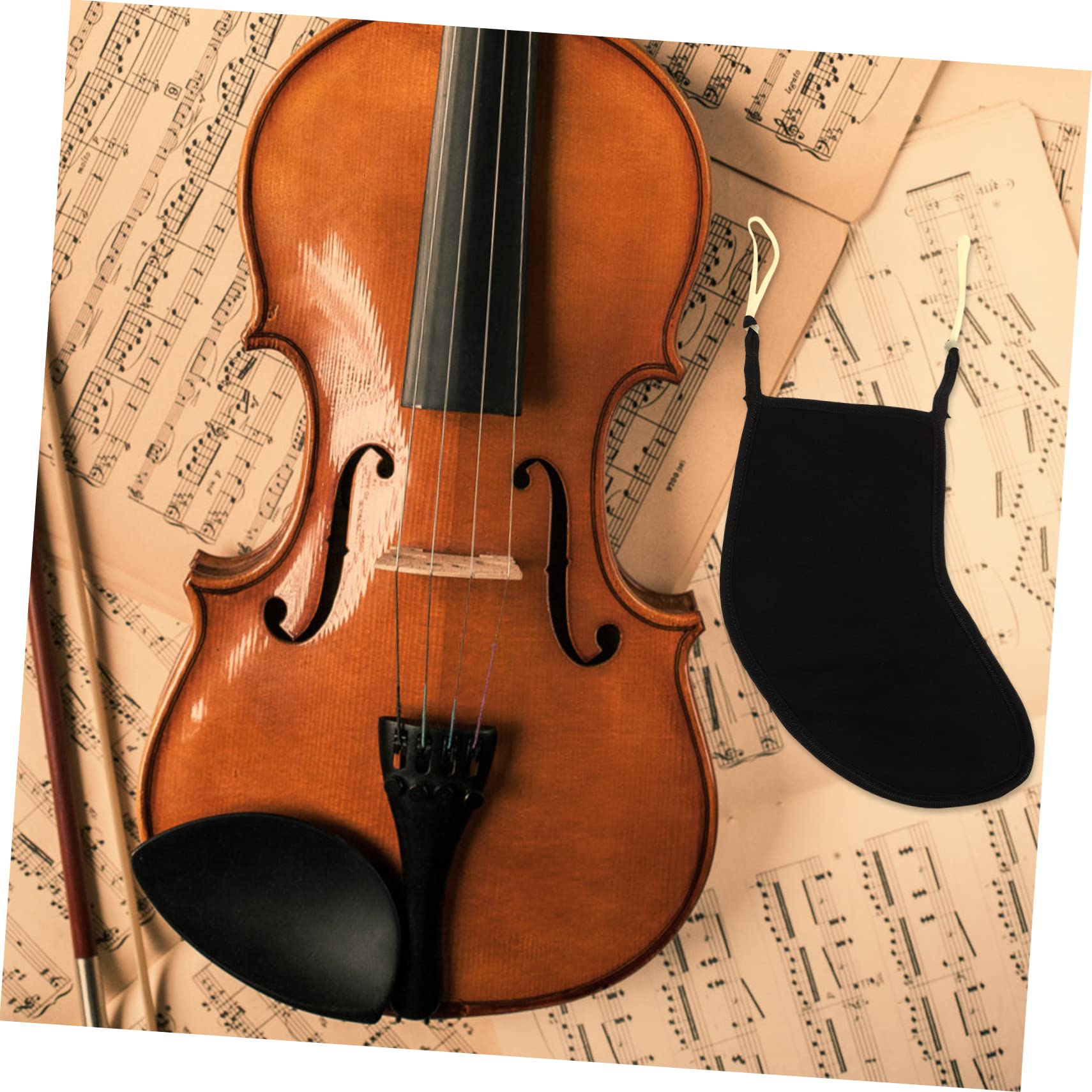 Yardwe Chin Rest Pad for Violin Lightweight Violin Parts for Instrument Supplies Random Style