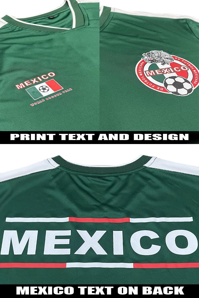 National Mexico Soccer Jersey World Futbol Cup Team Sports Uniform Futsal Athletic Top Shirt