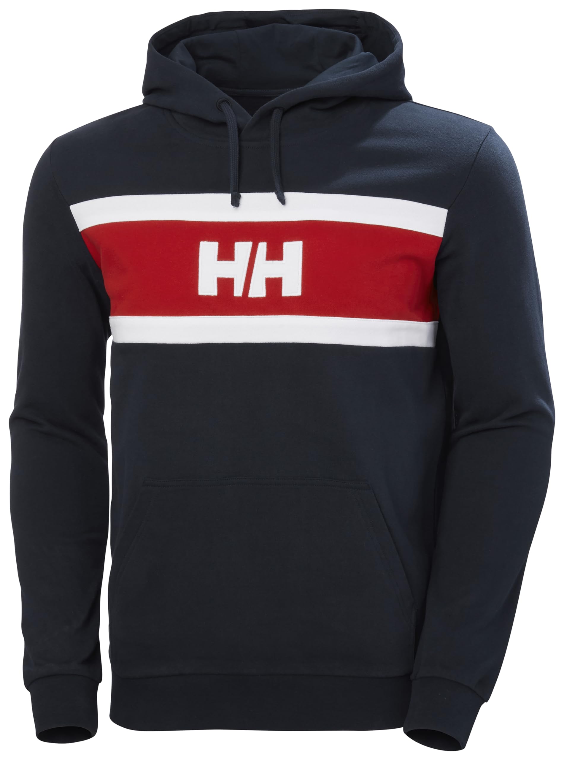 Helly Hansen Men's Crew Hooded Jacket, 597 navy blue, M