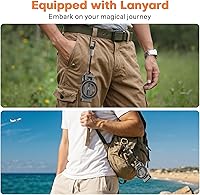 Vista 4 de OMOTON TP06 [Cordón equipado] para gancho de trípode MagSafe con parte trasera magnética y base Arca-Suiza, rotación de 360° con tornillo de 1/4