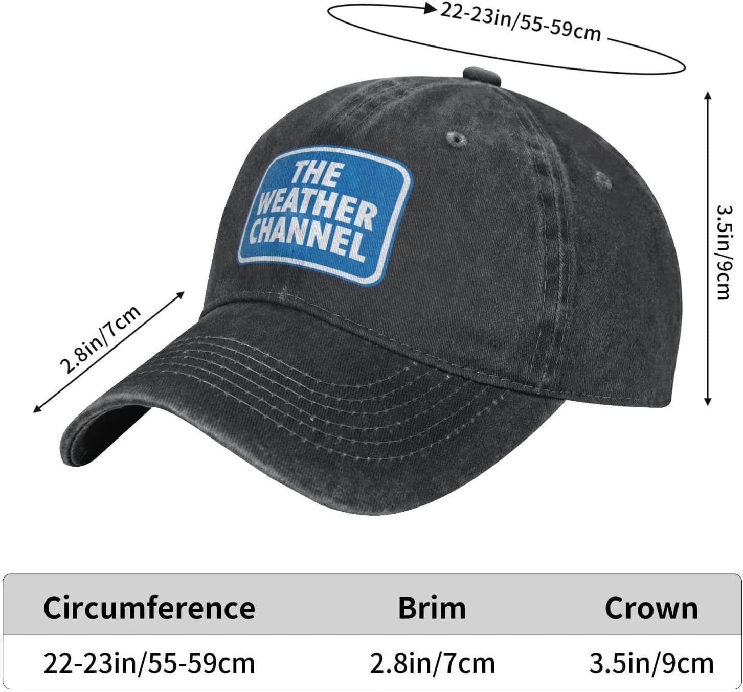 Cowboy Hat Cowboy Hat Trucker Dad Gift Adjustable Buckle Closure The Weather_Channel Casquette Unisex