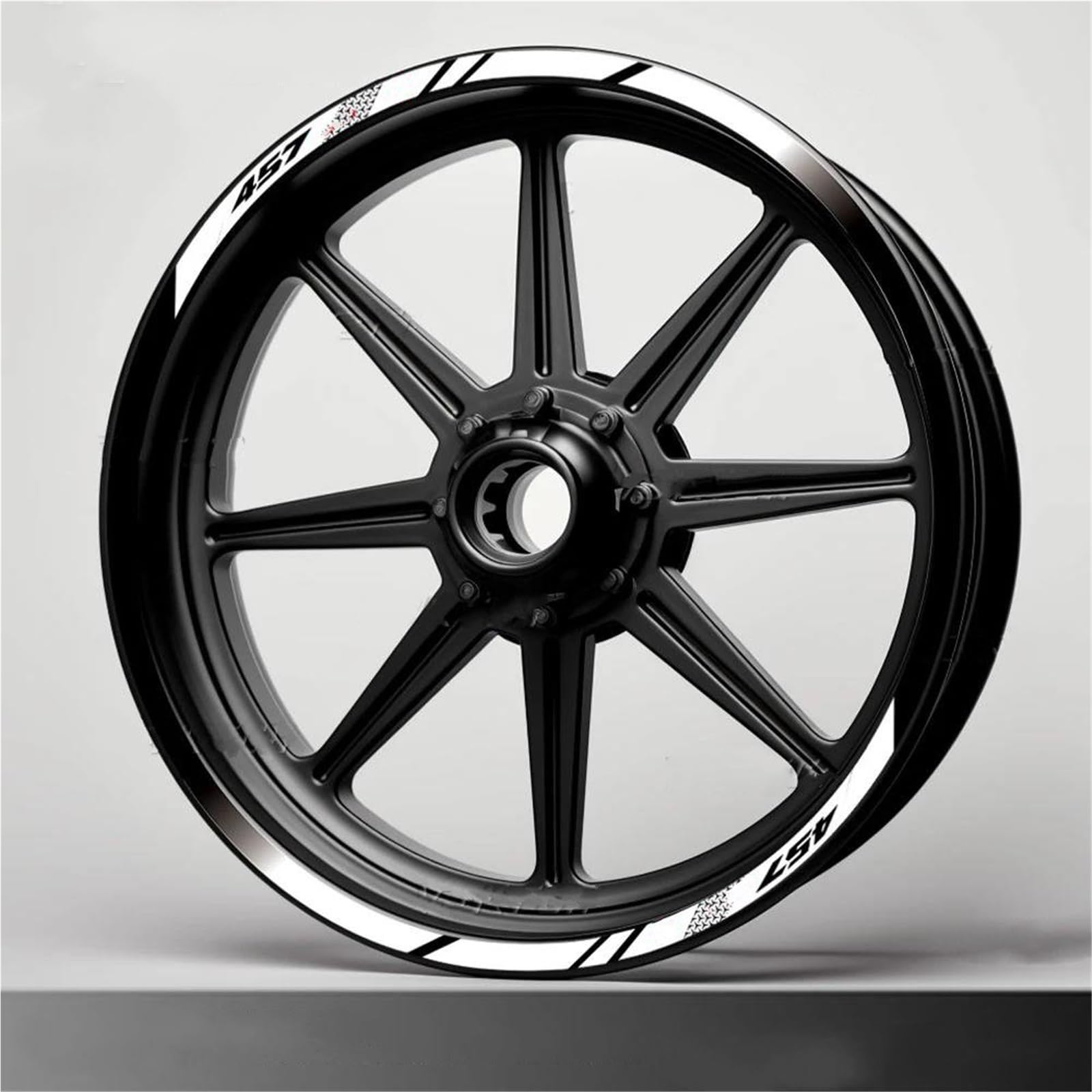 Motorcycle Wheel Sticker Decal for Aprilia RS457 RS 457 Motorcycle Wheel Sticker Rim Decal Hub Stripe Tape Accessories(A3)