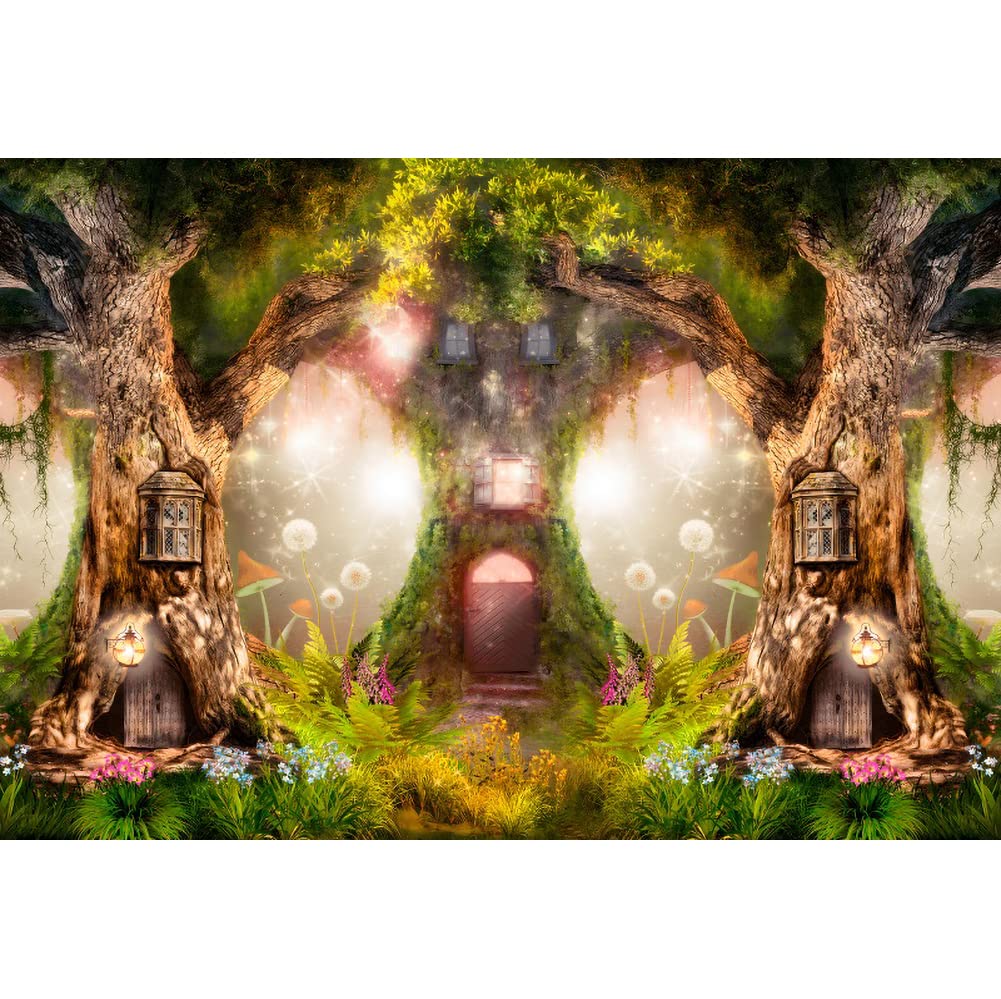 Enchanted Tale Background Fairy Tale Background Leowefowa 10x10ft Enchanted Forest Backdrop ...