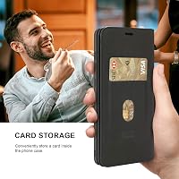 BEZ Samsung Galaxy A50 / A30s Flip Tok - Prémium Műbőr Védőtok Kártyatartóval, Állvánnyal és Mágneses Zárral - Fekete 5