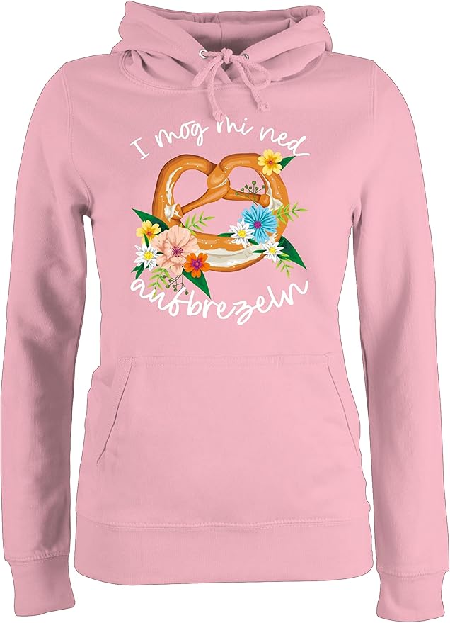 Shirtracer Sweater Oktoberfest - Brezel Mit Edelweiß Trachten Pullover Damen Herren